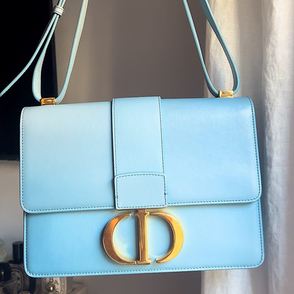 Christian Dior Blue Ombré Limited edition 30Montaigne bag.